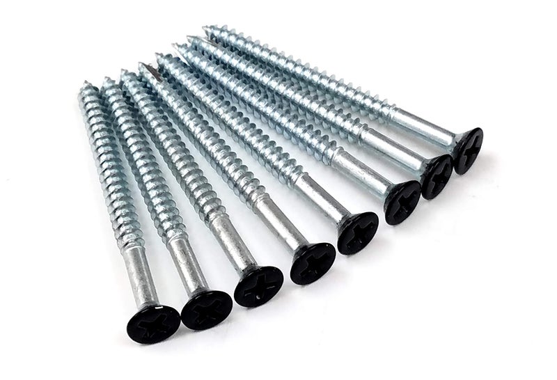 Hinge Outlet Wood Screws, Heavy-Duty Screws for Doors, Cabinets, Furniture & DIY Projects (Black, 9 X 2 1/4, 24 Pack) - Image 1